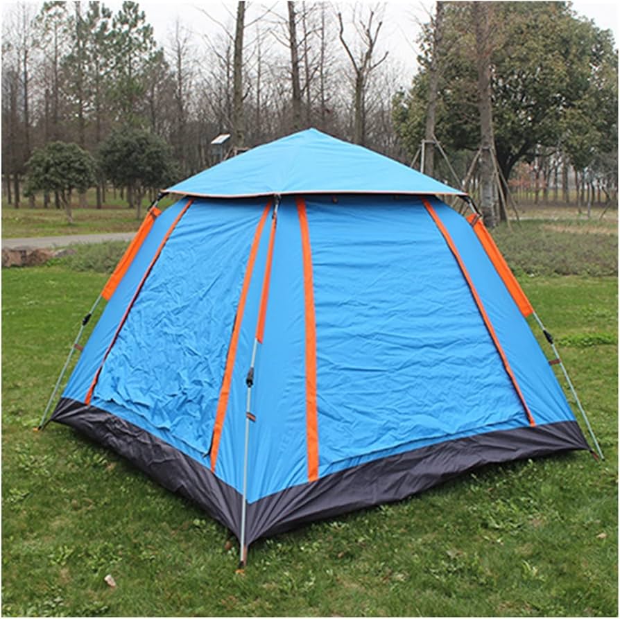 Outdoor tent 3-4 Person Fully Automatic Double Layer Waterproof Hiking Camping Tent Easy Setup Pop Up Self Outdoor Large Family Gazebo Tent