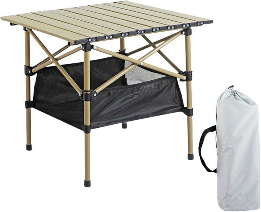 Folding Table and Chairs Set Table + 4 Folding Chair, Non-Slip Picnic Table, Space Saving, Portable for Garden, Camping, Backyard, Lawn, Picnic