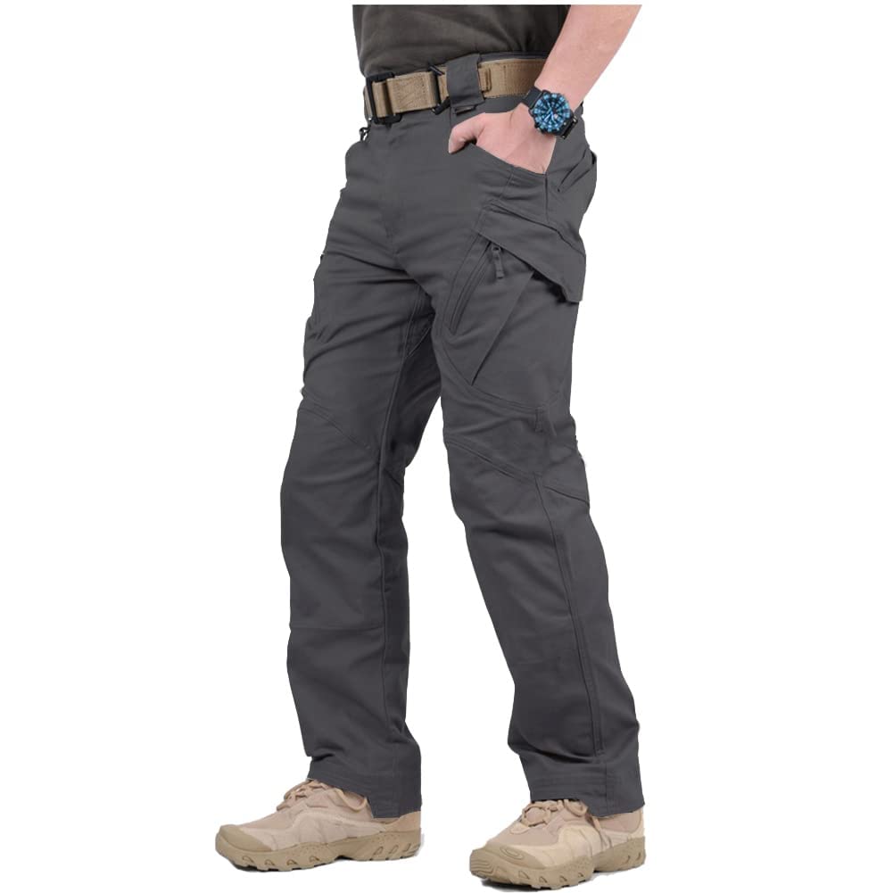 CARWORNIC Gear Men's Hiking Tactical Pants Lightweight Cotton Outdoor Military Combat Cargo Trousers