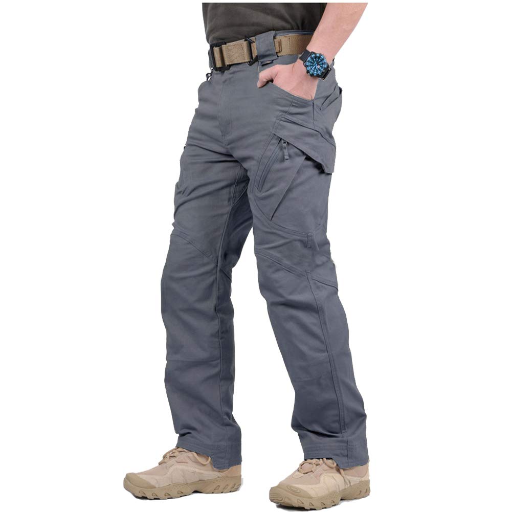 CARWORNIC Gear Men's Hiking Tactical Pants Lightweight Cotton Outdoor Military Combat Cargo Trousers