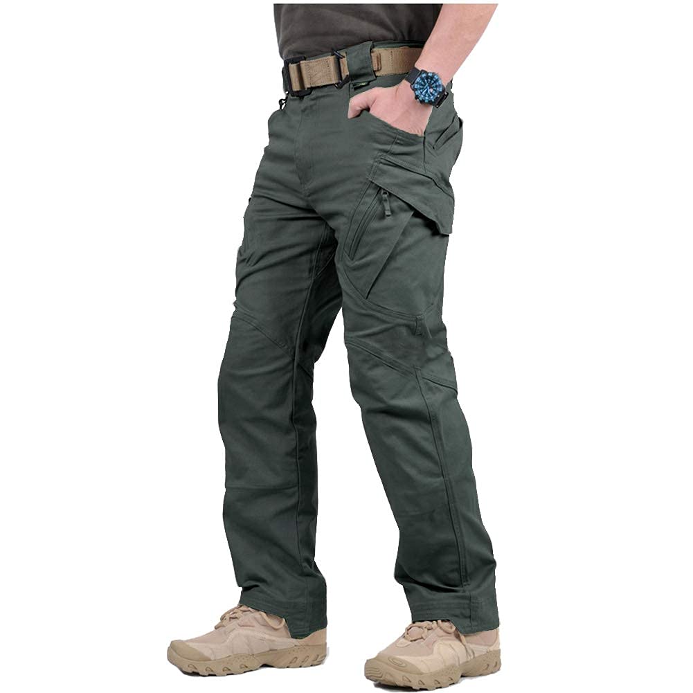 CARWORNIC Gear Men's Hiking Tactical Pants Lightweight Cotton Outdoor Military Combat Cargo Trousers