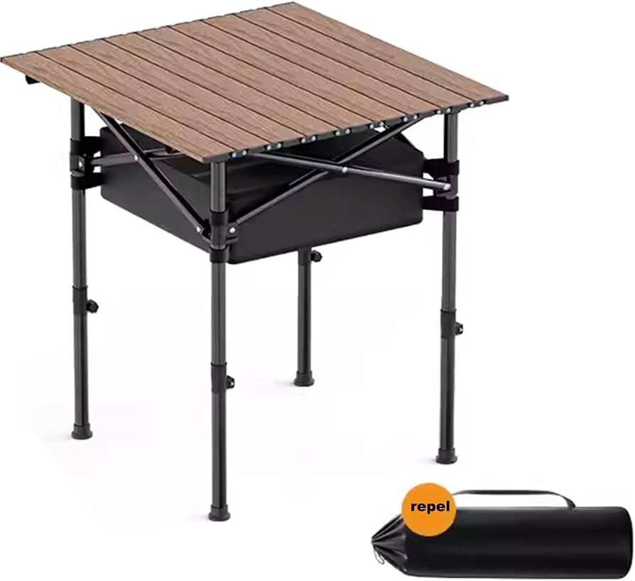 Folding Table and Chairs Set Table + 4 Folding Chair, Non-Slip Picnic Table, Space Saving, Portable for Garden, Camping, Backyard, Lawn, Picnic