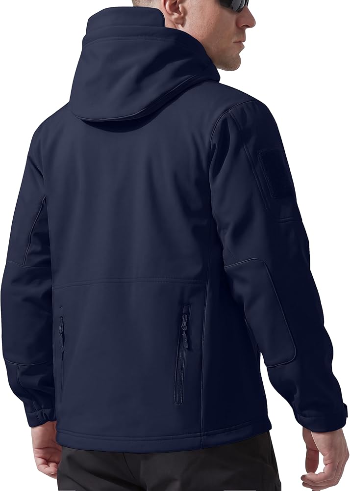 Unisex Outdoor Waterproof Soft Shell Hooded Military Tactical Jacket