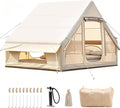 Lodge Air Tent,Heavy Duty, Oxford, Large Inflatable Tent for 3 - 6 People, Mosquito Net, Storage Bag and Air Pump Included