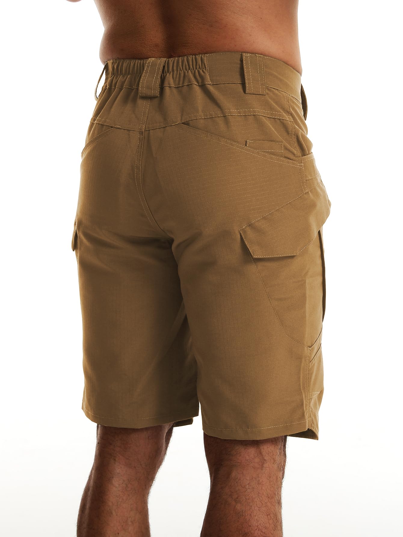 AUTIWITUA Men's Hiking Shorts Waterproof Tactical Cargo Short Pants Quick Dry Work Shorts with Multi Pockets(No Belt)