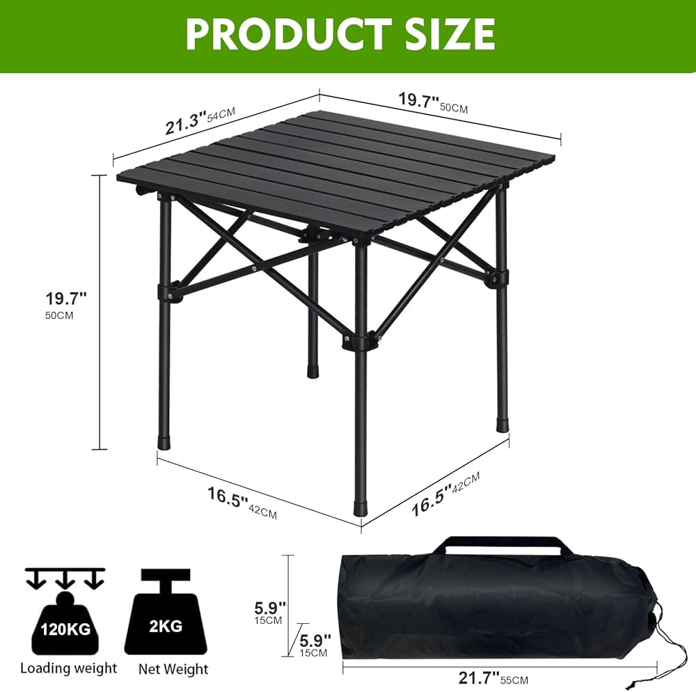 Folding Table and Chairs Set Table + 4 Folding Chair, Non-Slip Picnic Table, Space Saving, Portable for Garden, Camping, Backyard, Lawn, Picnic