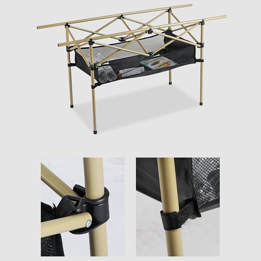 Folding Table and Chairs Set Table + 4 Folding Chair, Non-Slip Picnic Table, Space Saving, Portable for Garden, Camping, Backyard, Lawn, Picnic