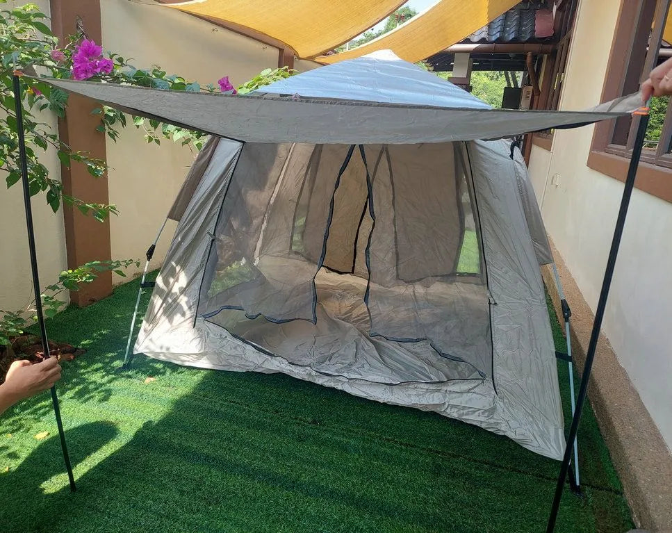 Automatic Tent 4 Person Tent With Foyer pole 210x210cm