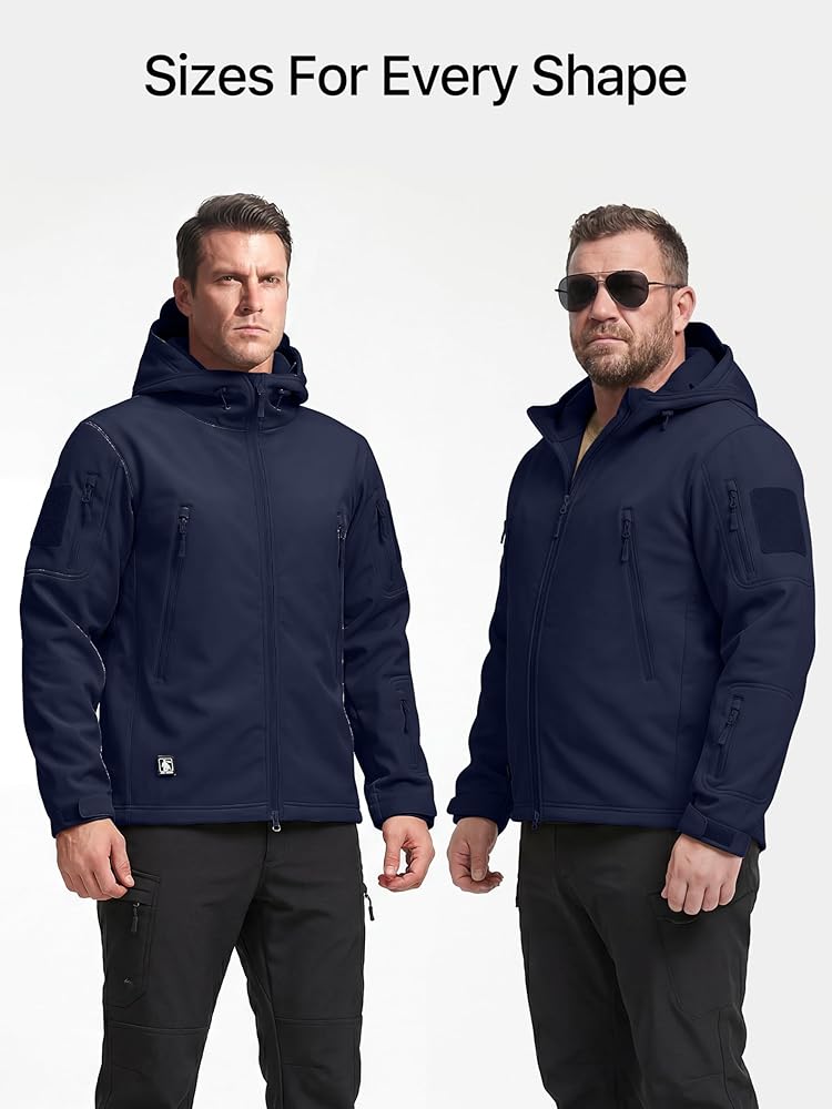 Unisex Outdoor Waterproof Soft Shell Hooded Military Tactical Jacket