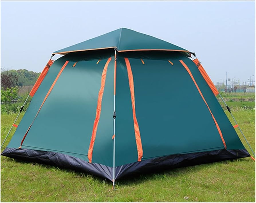 Outdoor tent 3-4 Person Fully Automatic Double Layer Waterproof Hiking Camping Tent Easy Setup Pop Up Self Outdoor Large Family Gazebo Tent