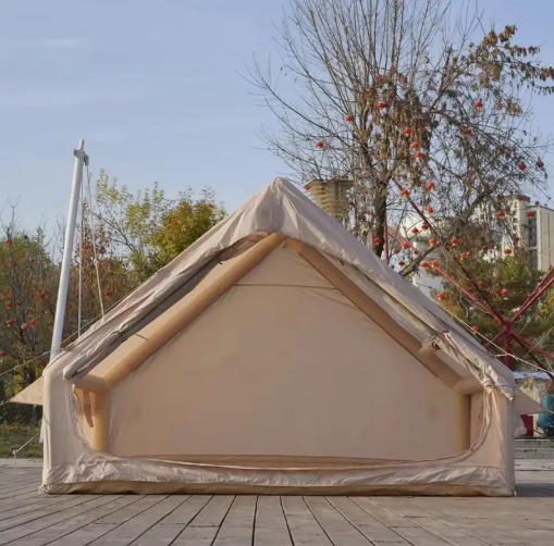 Lodge Air Tent,Heavy Duty, Oxford, Large Inflatable Tent for 3 - 6 People, Mosquito Net, Storage Bag and Air Pump Included