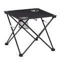 Folding Camping Table, Beach Table Lightweight Folding Tail Table with 2 Cup Holders and Handbag Suitable for Camping Beach Fishing Bonfire and Picnic