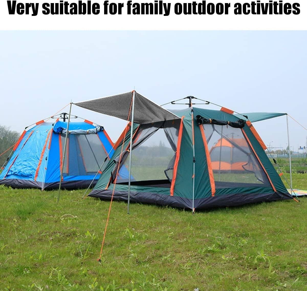 Camping Tent, 4-6 Person Family Tent Instant Easy Set up Tent with Carry Bag, Waterproof Windproof Pop Up Tent for Camping, Hiking, Mountaineering, Multi Color